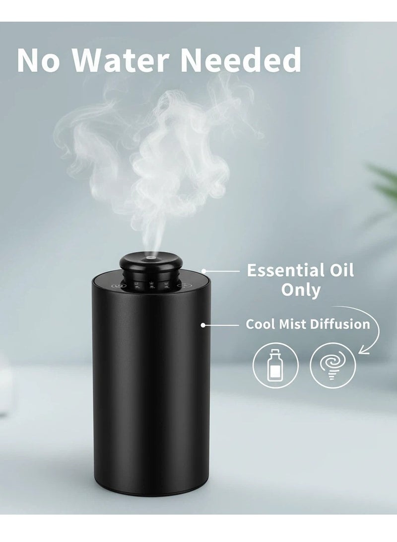 Y&D Waterless Diffuser for Essential Oil Nebulizer Battery Operated with 3 Mist Modes 4 Timers 7-Color LED Aromatherapy Diffuser Car Air Freshener Diffuser for Home Hotel Office Car - Image 3