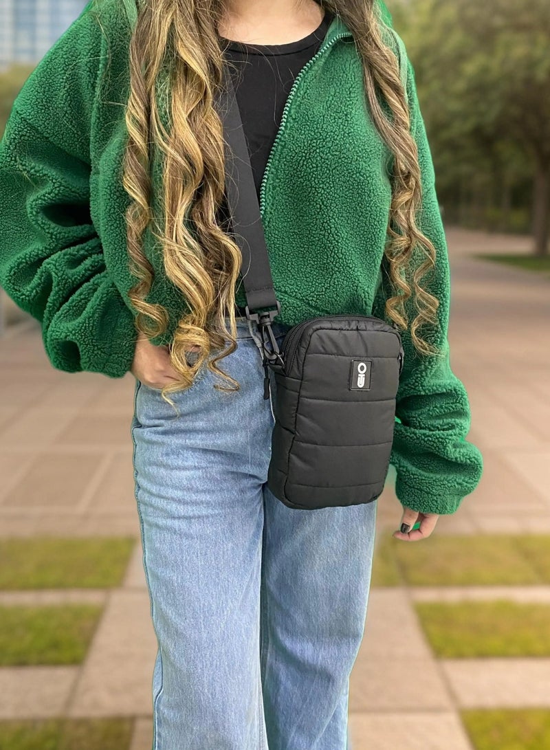 Outters Lifestyle Mini Crossbody bubble Pouch Black One Size  - Image 2