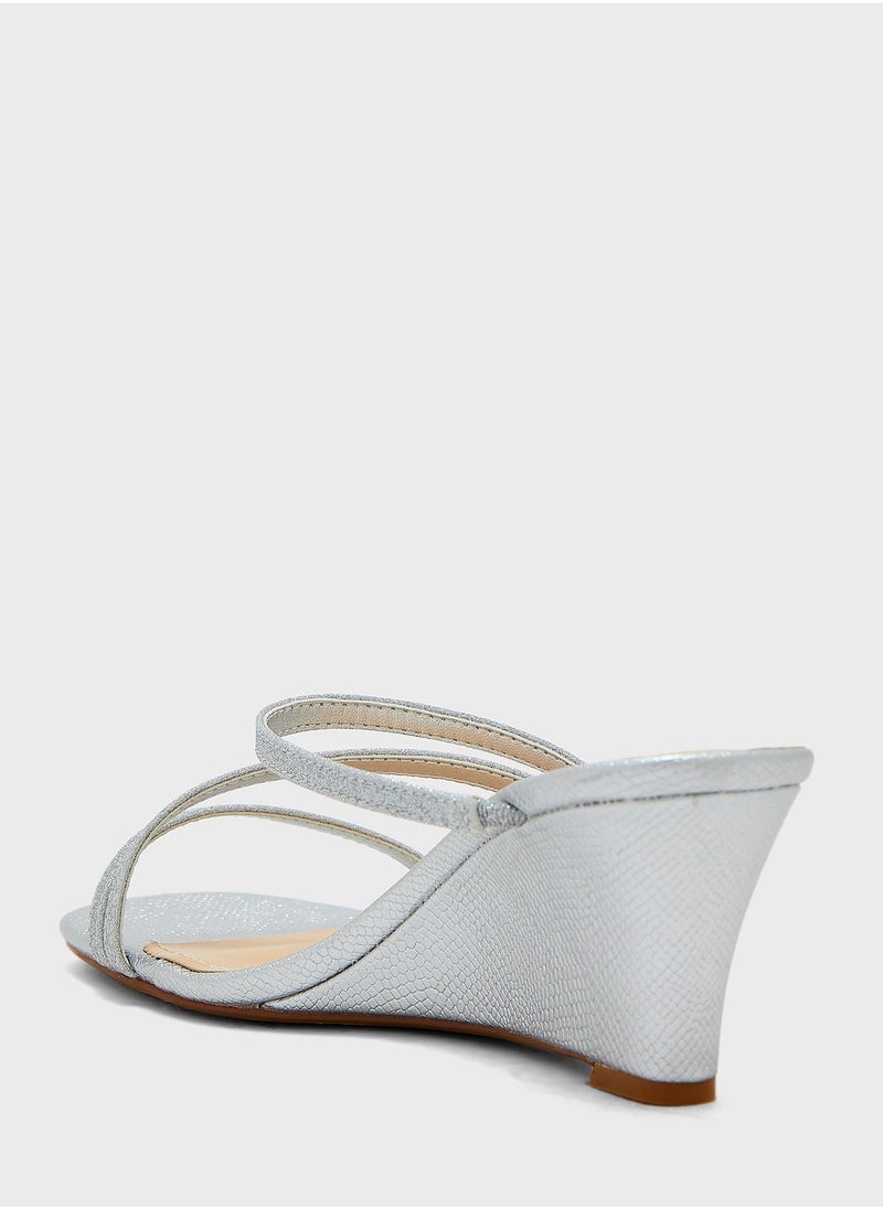 ELLA - Strappy Wedge Sandal - Image 1