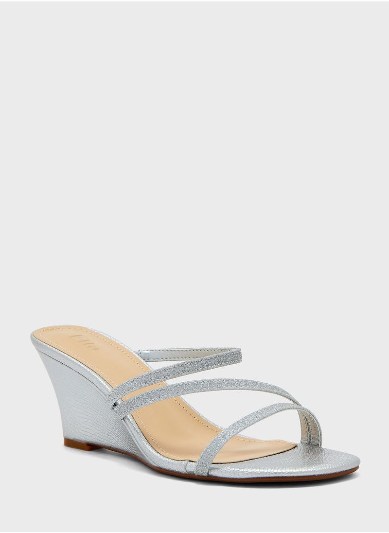 ELLA - Strappy Wedge Sandal - Image 1