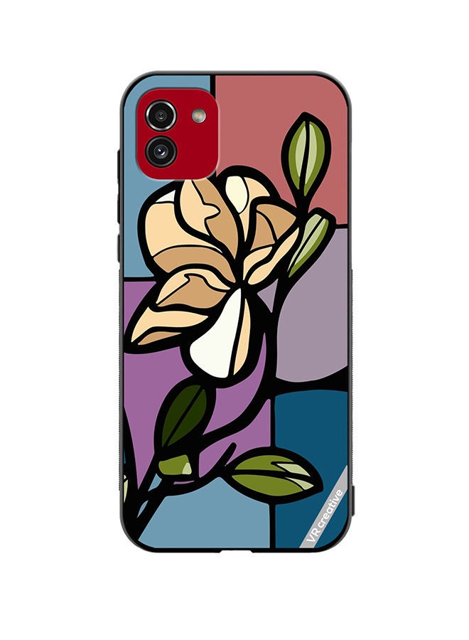 VR CREATIVE Protective Case Cover For Samsung Galaxy A03 Rose Design Multicolour - Image 1