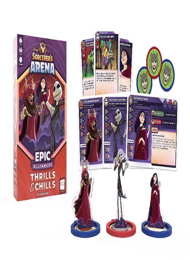 USAopoly - Disney Sorcerer’s Arena: Epic Alliances Thrills and Chills Expansion | Featuring Jack Skellington, The Horned King, and Mother Gothel | Officially-Licensed Disney Strategy & Family Board Game - Image 1