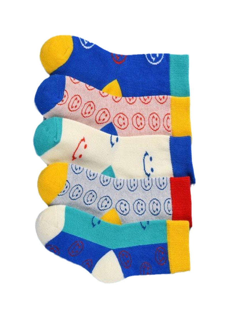 Generic - 5 pairs of children's socks pure cotton mid-calf socks breathable and comfortable socks - Image 1