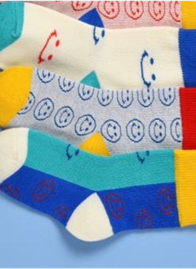 Generic - 5 pairs of children's socks pure cotton mid-calf socks breathable and comfortable socks - Image 1