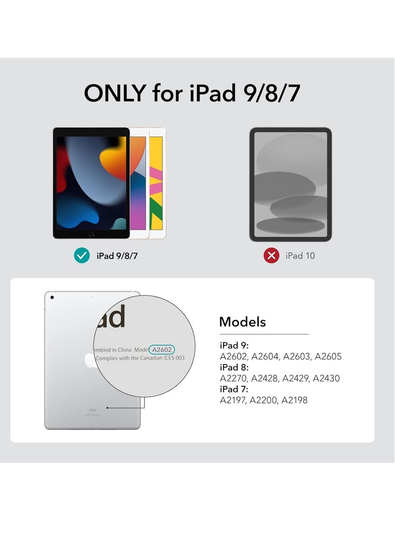 DUSALA iPad 9th 8th 7th Generation case 2021 2020 2019 iPad 10.2-Inch Case with Pencil Holder Sleep Wake Slim Soft TPU Back Smart Magnetic Stand Protective Cover Cases - Image 2