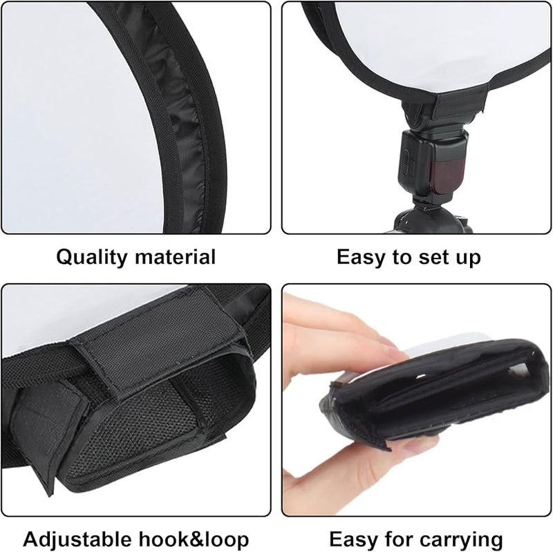 Pilipane 40cm Round Softbox Speedlite Flash Diffuser with Carrying Bag - Image 4