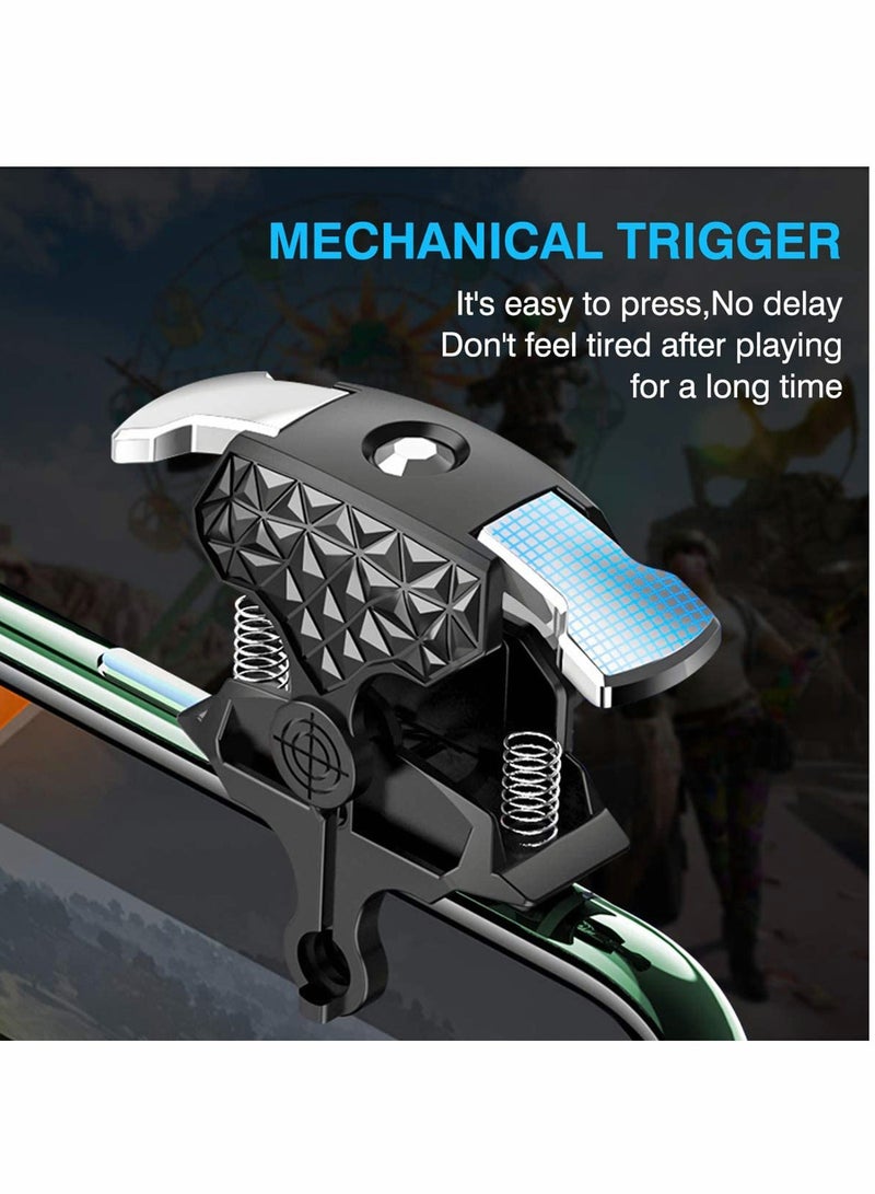 إسكدنيا PUBG Mobile Controller, PUBG Game Fan Controller Gaming Trigger with Phone Cooling Fan the Best Shooting Partner Phone Game Controller Gamepad Joystick with Radiator for Call of Duty - Image 3