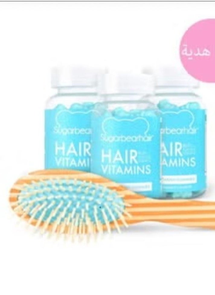 Protein 17 - Sugar Bear Hair Vitamins and Gift Comb - Image 1