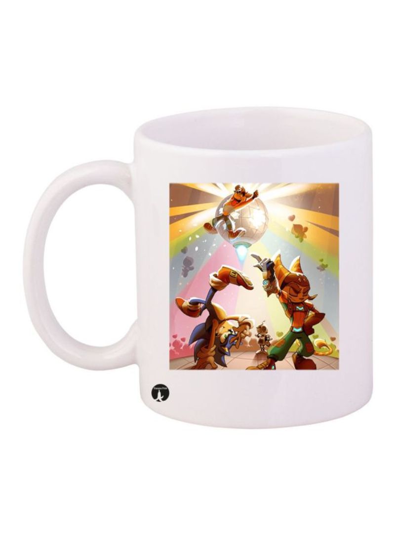 Multiple Characters Video Game Printed Mug Multicolour Standard Size