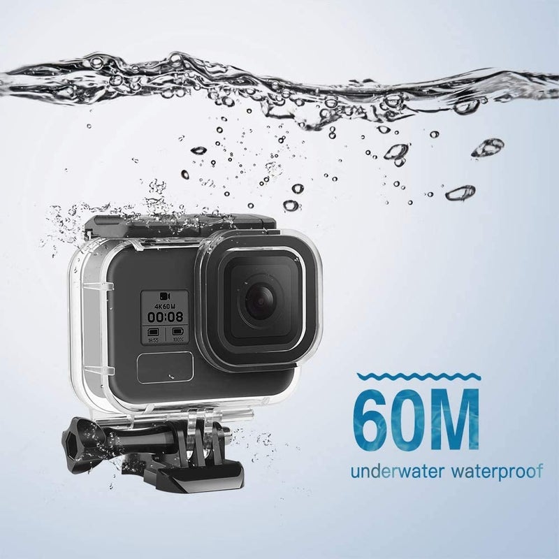 Power Smart 60M Underwater Diving Housing Waterproof Case Compatible with GoPro Hero 8 Action Camera - Image 3