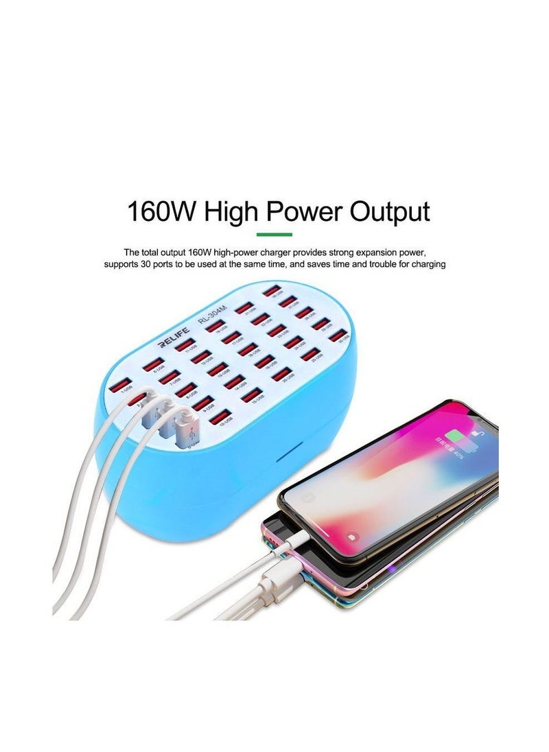 RELIFE RELIFE RL-304M 30 Ports USB Smart Charger 