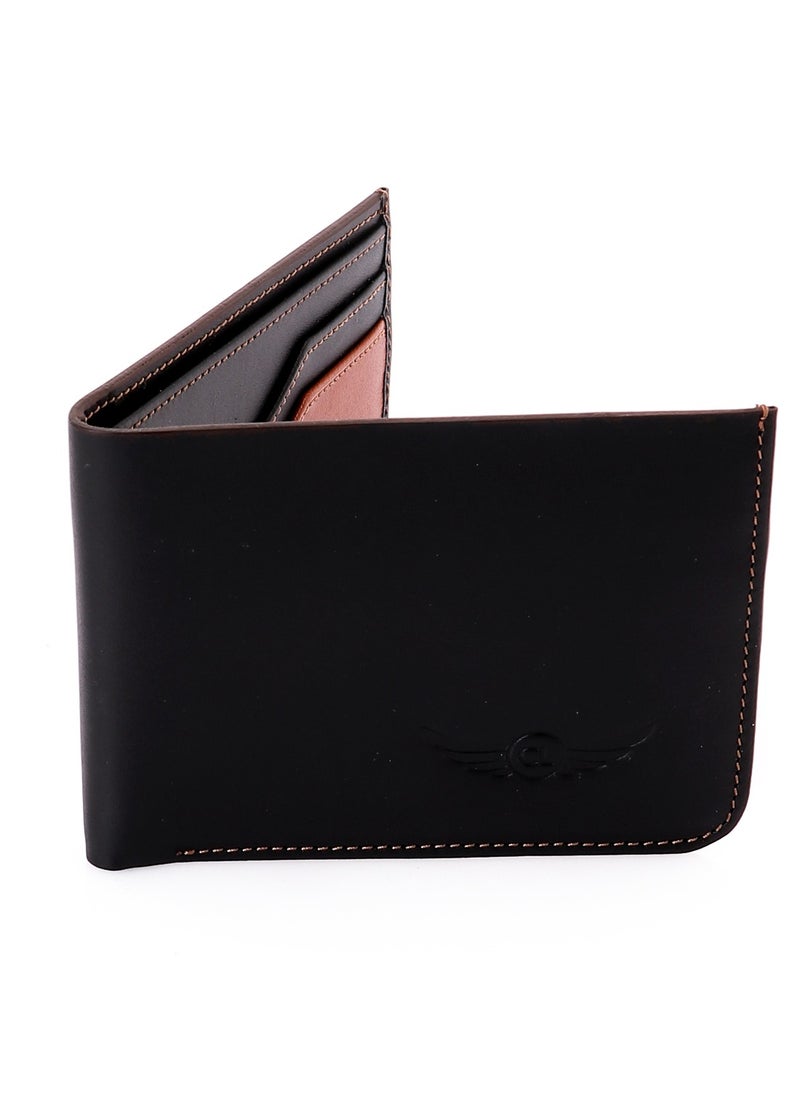Crossland CROSSLAND Genuine Leather Slim Bifold Wallet for Men, 6 ID Slots, RFID Blocking Technology  - Image 1