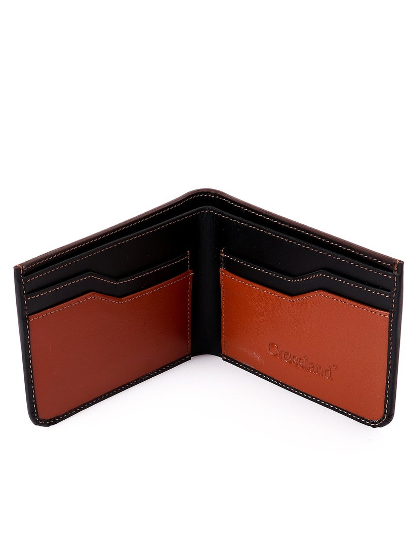 Crossland CROSSLAND Genuine Leather Slim Bifold Wallet for Men, 6 ID Slots, RFID Blocking Technology  - Image 2