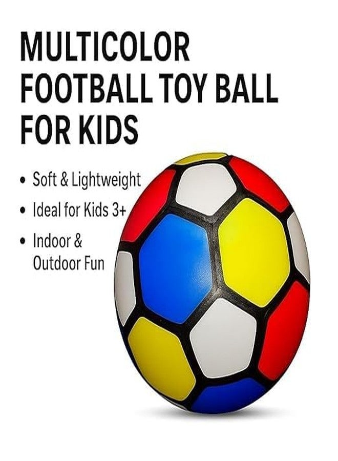 Ciko Beech Football infaltable | Baby and Kids Ball or Mouth air Filling Balls Ranbow Multi Color for Gardan Park Home School Pool with Free Air Feeling Pump (Beech Football with Pump) - Image 2