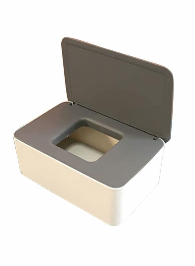 Y&D Tissue Holder, Disposable Mask Storage Box Dust-proof Flip Cover Wet Case with Lid Portable for Home Work Outdoor  - Image 1