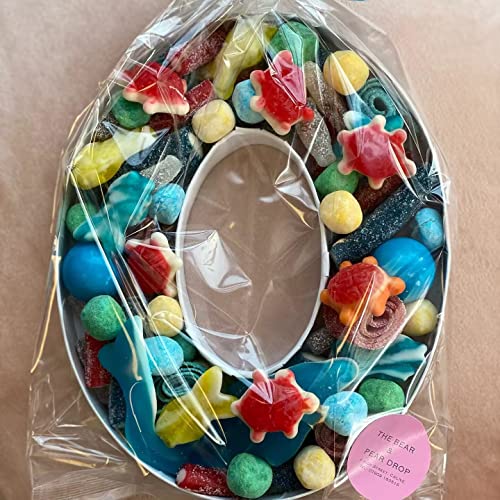 WENPACK 8" Small Fillable Cardboard Letter Shaped Paper Mache Cutouts Candy Tray Food Container(0) - Image 2