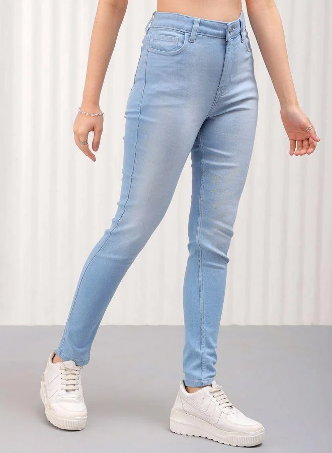 Freehand  Women Skinny Fit Solid High-Rise Jeans for Women | Best Price UAE