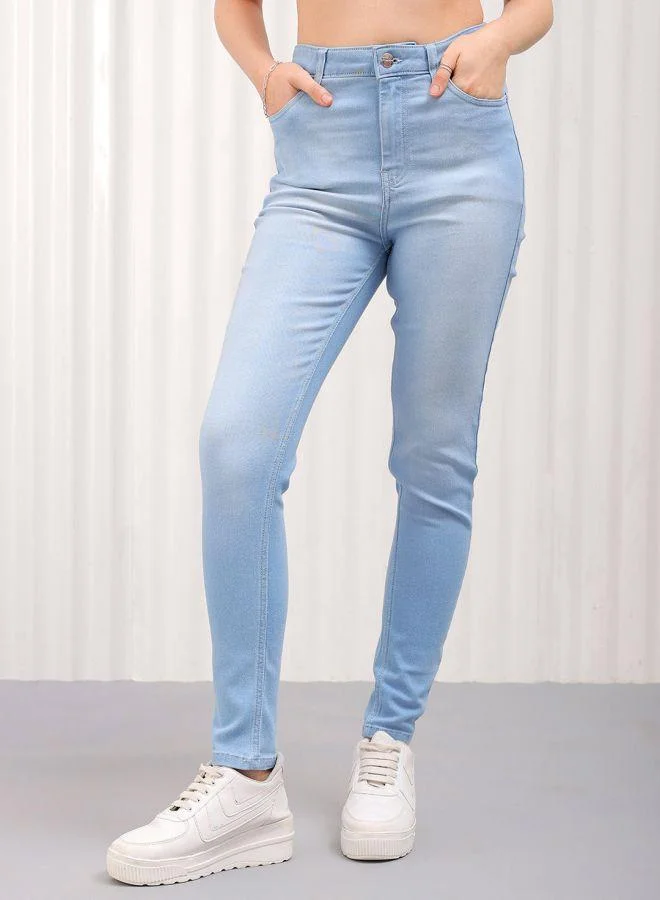 Freehand  Women Skinny Fit Solid High-Rise Jeans for Women | Best Price UAE