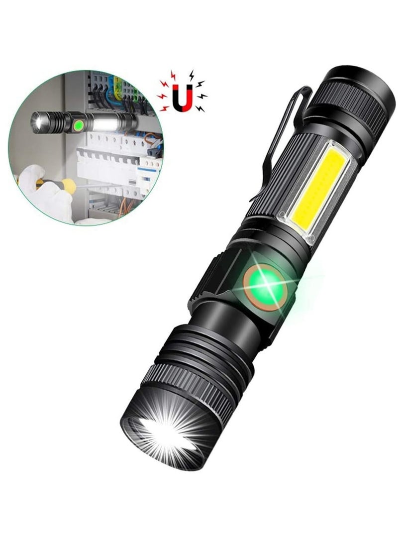 مصباح يدوي USB قابل لإعادة الشحن ، مصباح مغناطيسي صغير محمول ، مصباح يدوي يعمل كبوي - Image 2