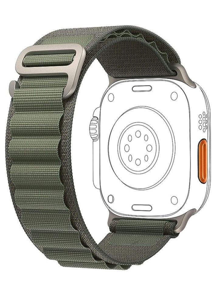Loop ultra strap Nylon Band from Alpine Compatible with the smart Watches Band 49mm 45mm 44mm 42mm,Adjustable with Metal C-Hook Strap for Ultra 2 Ultra Series 9/8/7/6/5/4/3/2/1/SE2/SE