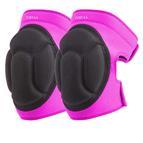 JYBTAA Women Knee Pads for Cleaning House Floors,Gardening Work,Carpet, Roofing,kneepads with Soft Inner Liner, Adjustable knee pads Suitable Garden,Flooring Yard,Pink L, (1 Pair) - Image 1