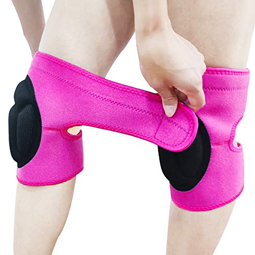 JYBTAA Women Knee Pads for Cleaning House Floors,Gardening Work,Carpet, Roofing,kneepads with Soft Inner Liner, Adjustable knee pads Suitable Garden,Flooring Yard,Pink L, (1 Pair) - Image 2