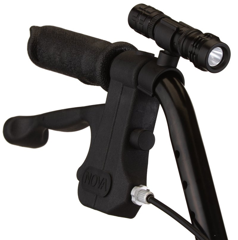 NOVA NOVA Flashlight for Canes Walkers Rollators Strollers and Bikes Comes with Attachment Clip That Pivots Universal Fit Comes with Battery 