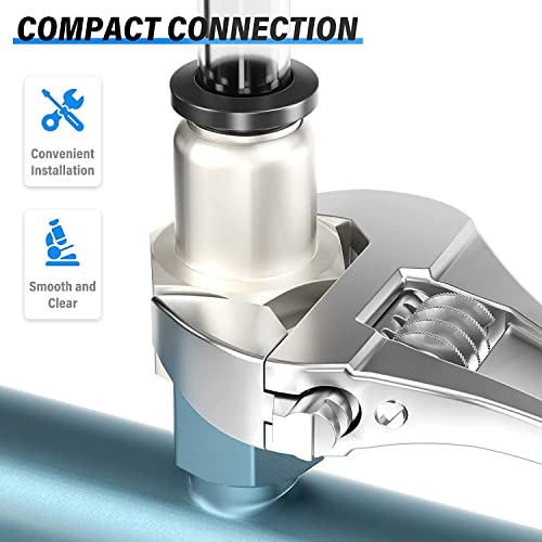 TAILONZ PNEUMATIC Female Straight 1/4 Inch Tube OD x 1/8 Inch NPT Thread Push to Connect Fittings PCF-1/4-N1(Pack of 10) - Image 5