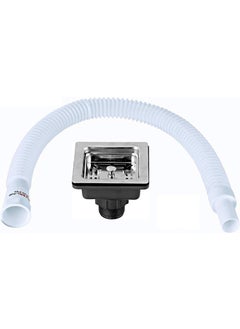 Silverline SILVER LINE Stainless Steel Sink Square Coupling with Drain Pipe 