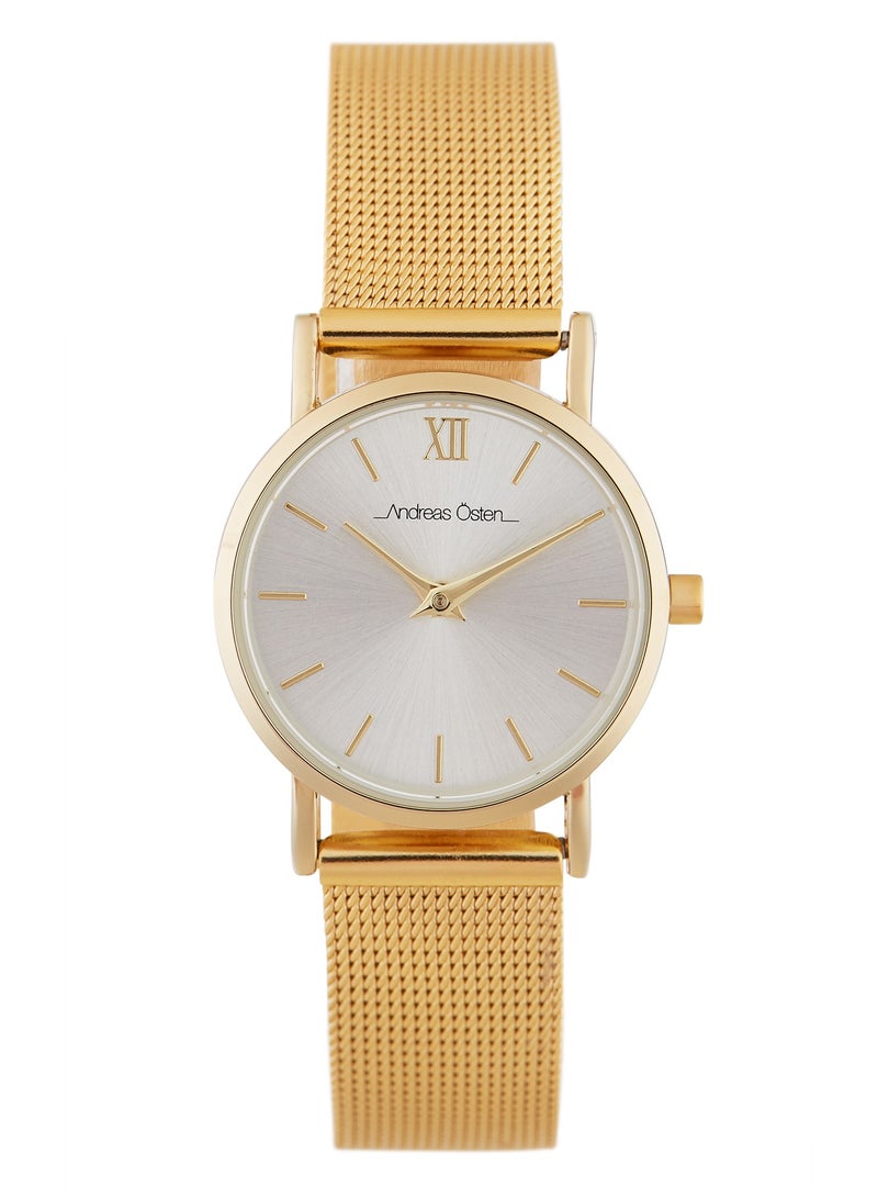 Andreas Osten Andreas Osten Ladies Analog Watch with Gold Mesh Strap , AO-255 