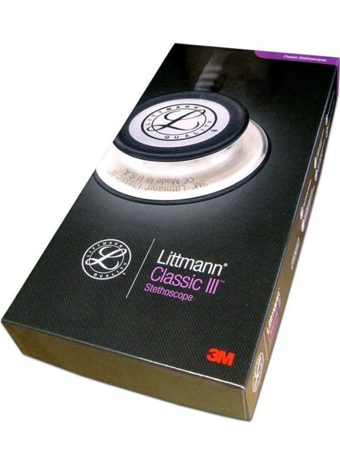 Littmann Littmann Classic 3M Black Color Medical Stethoscope is a medical tool for high acoustic sensitivity doctors and double face design, which is suitable for use with adult patients and children durable and dirty resistant pipe enhances its lifespan and easy maintenance.  - Image 2