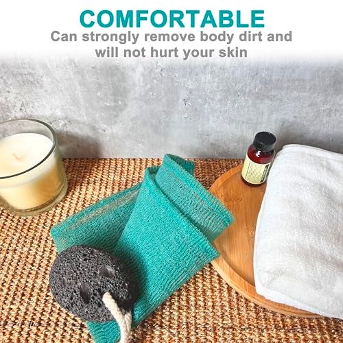 Mr.Cui'shop 3 pcs/Set 12"×12" Super Rough Home Spa Exfoliating Nylon Bath Cloth/Towel - Magic Shower Washcloth for Body - Shower Scrubber - Remove Dead Skin - Great for Skin Care in The Bath - Image 3