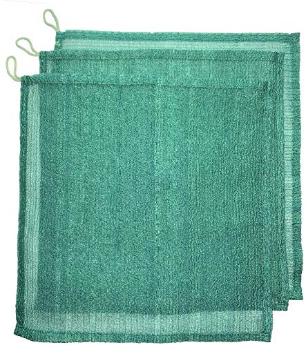 Mr.Cui'shop 3 pcs/Set 12"×12" Super Rough Home Spa Exfoliating Nylon Bath Cloth/Towel - Magic Shower Washcloth for Body - Shower Scrubber - Remove Dead Skin - Great for Skin Care in The Bath - Image 4