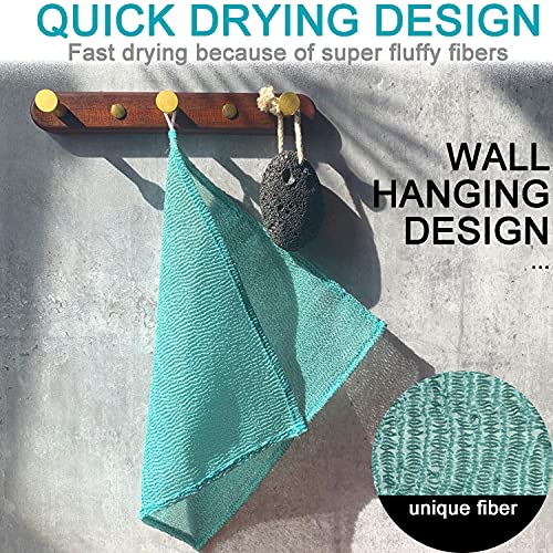 Mr.Cui'shop 3 pcs/Set 12"×12" Super Rough Home Spa Exfoliating Nylon Bath Cloth/Towel - Magic Shower Washcloth for Body - Shower Scrubber - Remove Dead Skin - Great for Skin Care in The Bath - Image 2