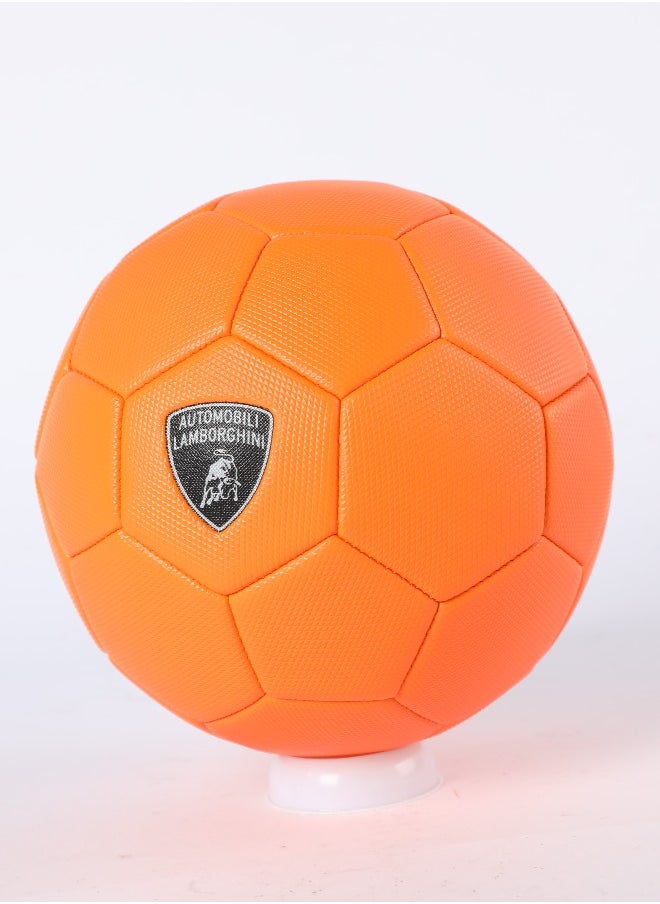 LAMBORGHINI #2 Machine Sewing Pvc Soccer Ball - Orange  - Image 3