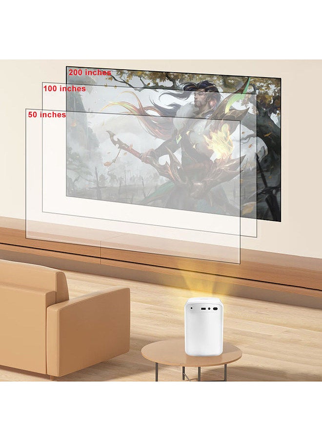 Generic Video projector LCD Movie projector WiFi2.4G 5G 1080P Home Theater supports autofocus up to 200 ''display can be connected to TV box computer Children's gift party games Outdoor entertainment  - Image 3