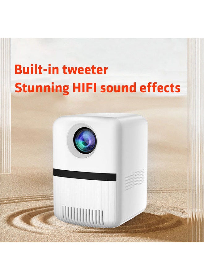 Video projector LCD Movie projector WiFi2.4G 5G 1080P Home Theater supports autofocus up to 200 ''display can be connected to TV box computer Children's gift party games Outdoor entertainment