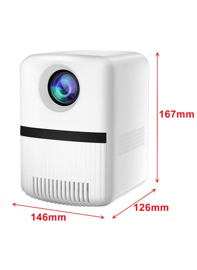 Video projector LCD Movie projector WiFi2.4G 5G 1080P Home Theater supports autofocus up to 200 ''display can be connected to TV box computer Children's gift party games Outdoor entertainment