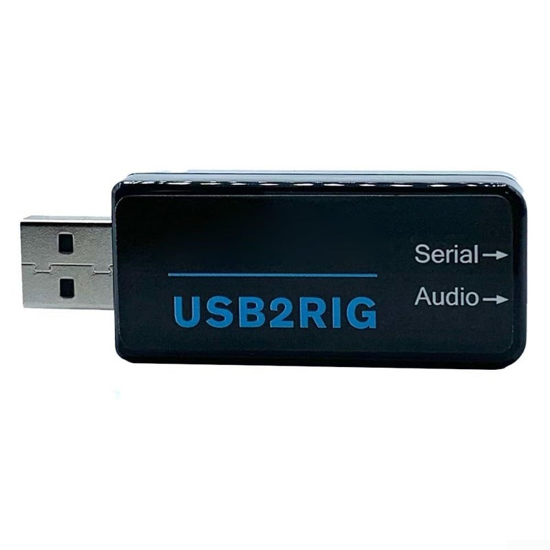 Compact USB Sound Card with PTT Control Audio Isolation for Ham Radio Transceivers Black ABS - Image 4