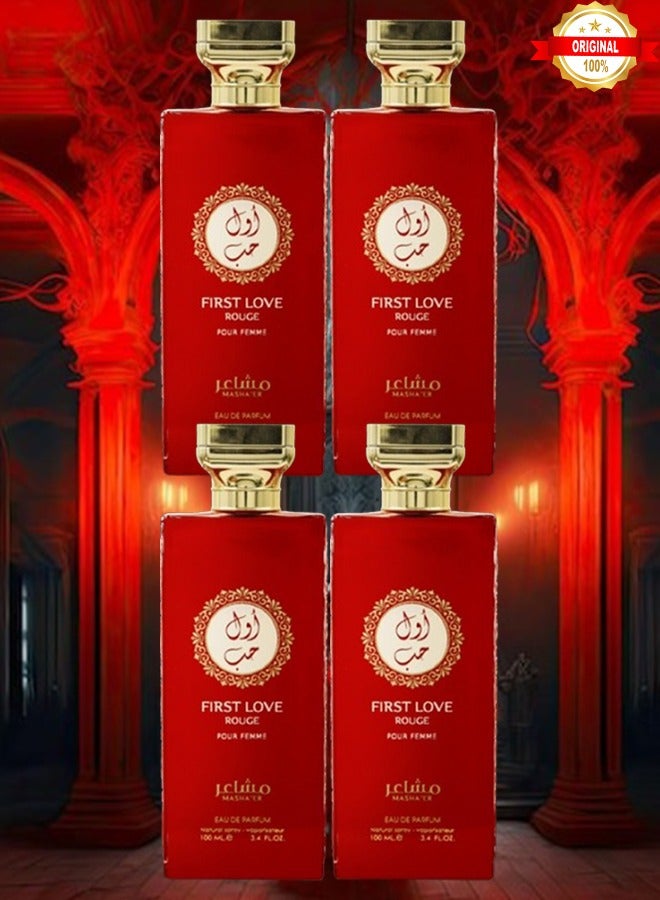 Love 4 Pieces First Rouge Mashaer EDP 100ML - Image 1