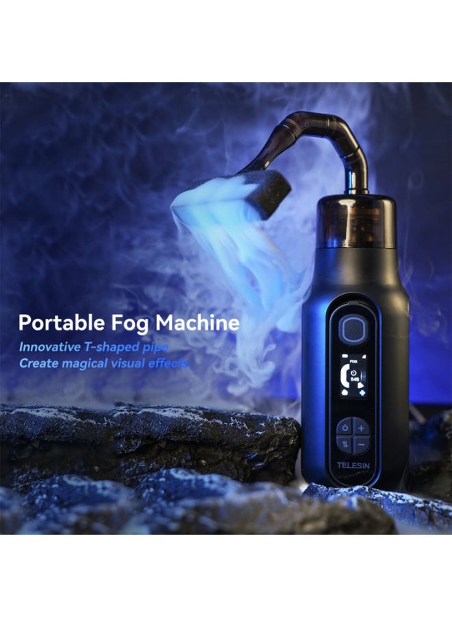 TELESIN C40 Portable Handheld Mini Fog Machine with Remote Control & Interchangeable Nozzles for Photography, Events - Image 2
