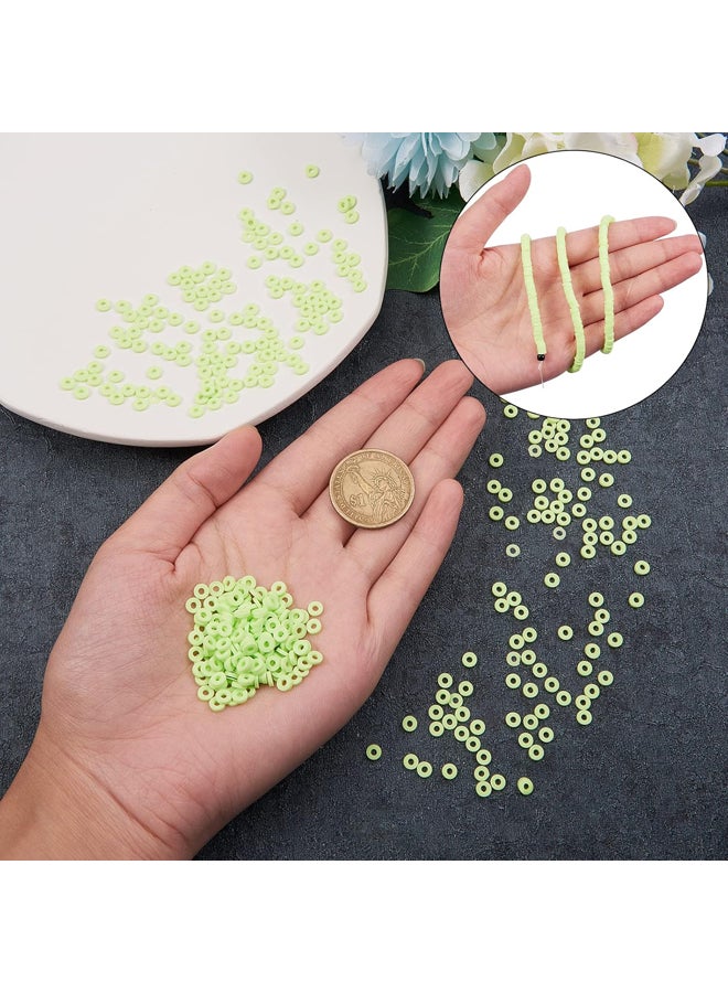 10 السواحل 4 مللي متر اليدوية بوليمر كلاي الخرز فضفاض شقة مستديرة خزر عازل لصنع المجوهرات DIY بها بنفسك  - Image 4