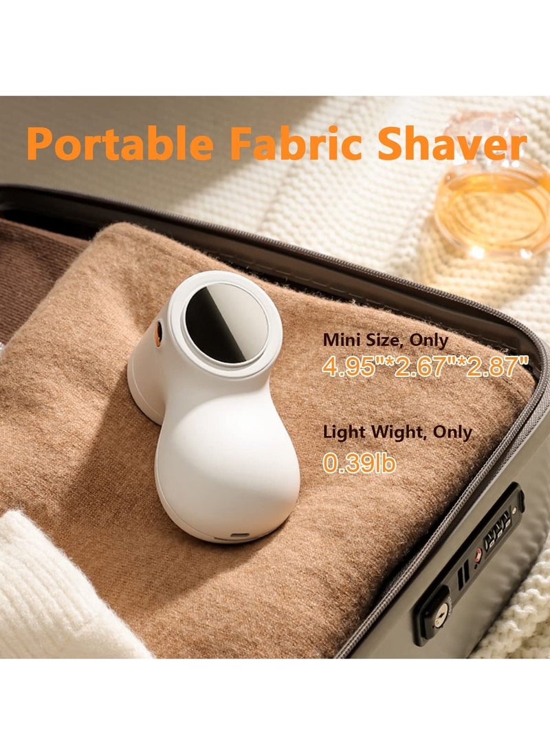 SYOSI - Rechargeable Fabric Shaver, Lint Remover for Clothes with Digital Display, Electric Lint Shaver with 6-Leaf Blades, 3-Speeds Defuzzer for Removing Fuzz and Pill from Sweater, Furniture (1Pcs) - Image 1