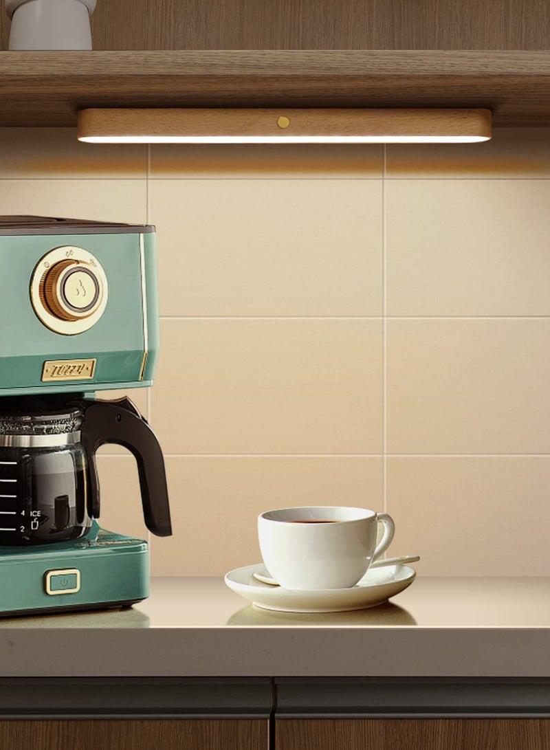 مصباح حائط خشبي led، ضوء مغناطيسي قابل للتدوير 360° يعمل بالبطارية، مصابيح حائط قابلة لإعادة الشحن عبر usb، مصباح ليلي قابل للتعتيم للقراءة، وإضاءة المكياج، وإضاءة المنزل - Image 5