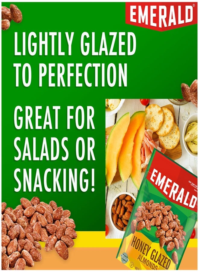 Emerald Nuts Honey Glazed Almonds (1-Pack), 5.5oz Resealable Bag, Kosher Dairy Certified, Non-GMO, Contains No Artificial Preservatives, Flavors or Synthetic Colors - Image 2