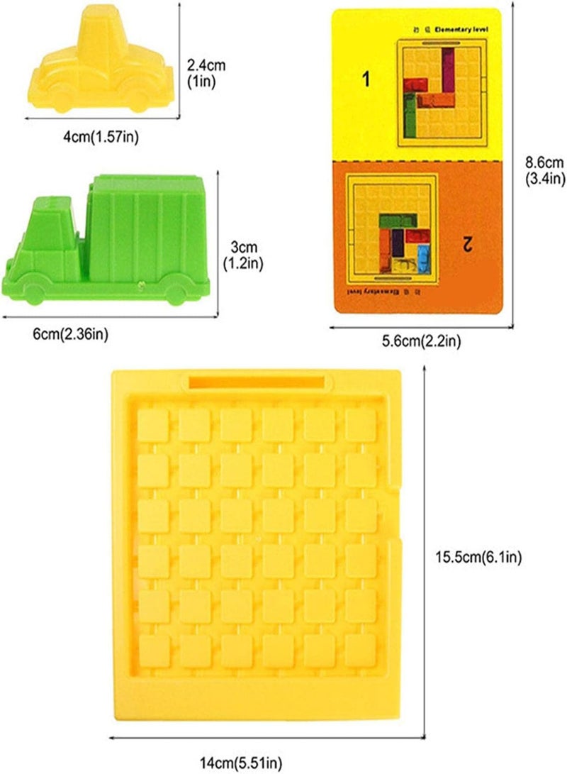 GGOOT Logic Puzzle Board Game - Slide Game For Rush Time | Puzzles For Kids & Adults, Block Puzzle Intelligence Brain Teasers Toy Logic Game Educational Gift For Children - Image 4