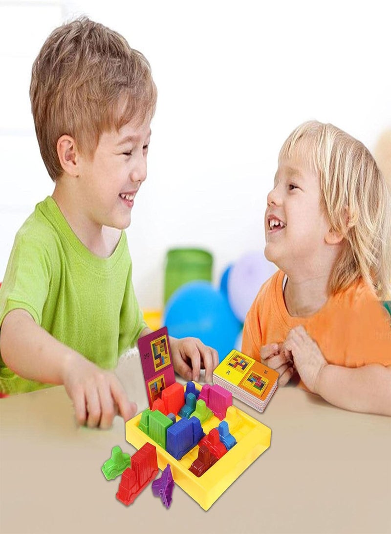 GGOOT Logic Puzzle Board Game - Slide Game For Rush Time | Puzzles For Kids & Adults, Block Puzzle Intelligence Brain Teasers Toy Logic Game Educational Gift For Children - Image 3