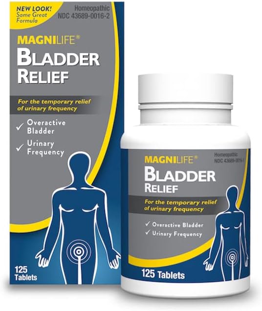 MagniLife Bladder Relief, Fast Acting Relief for Overactive Bladder, Helps Reduce Urination Frequency & Leak Prevention from Coughing, Sneezing & Laughing - 125 Tablets
