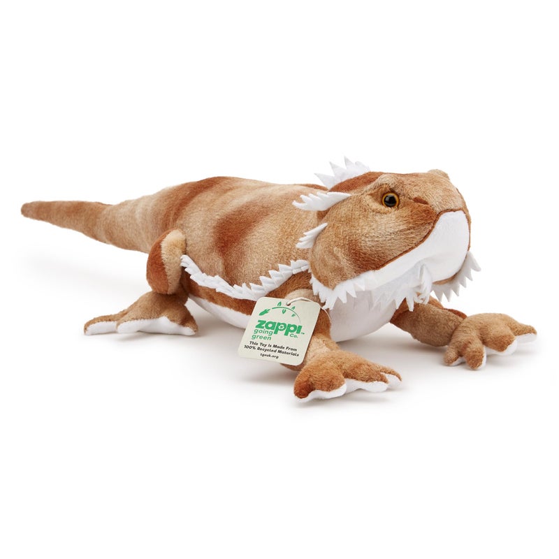 Zappi Co Children's 100% Recycled Realistic Lifelike Large Plush Toy - Soft & Cuddly Stuffed Animal for Boys and Kids (50cm Length) (Bearded Dragon) - Image 2