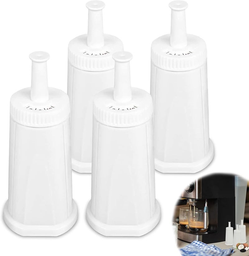 Bewafia 4 Pack Bes880 Water Filter Replacement Compatible with Breville* Sage Oracle Touch,Barista,Claro Swiss,BES878,Bes920,Bes008 Espresso Coffee Machine,Replaces Part #BES008WHT0NUC1 - Image 1